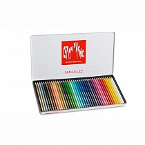 Набор карандашей цветных Carandache Fancolor Aquarelle, 40 цветов, металлический футляр